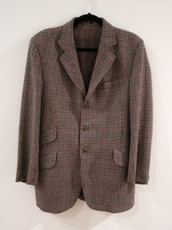 Pytchley Phillips & Piper Vintage Pure New Wool Check Hacking Jacket 42