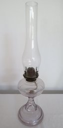 Vintage Sun Purple Glass Oil Lamp #2