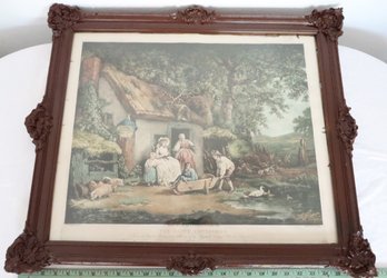 Framed Print 'the Happy Cottagers'