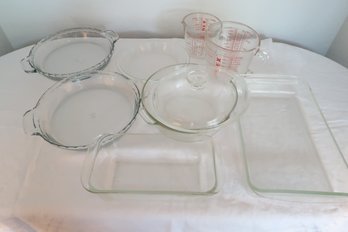 Pyrex Glass Lot  Anchor Hocking Pie Plates