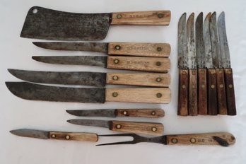 Old Hickory Steel Knife Lot