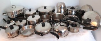 Large Lot Of Revere Ware Cookware
