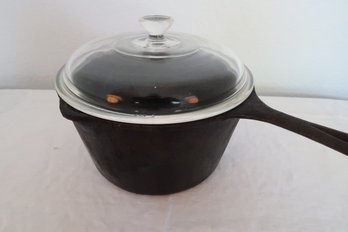 Deep Cast Iron Pot With Lid - No Marks