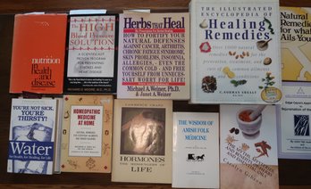 Mixed Lot Books On Nutritional Healing