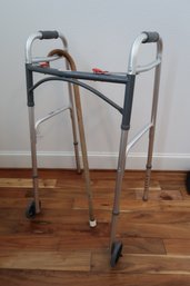 Mobility Aids - Walker And Cane