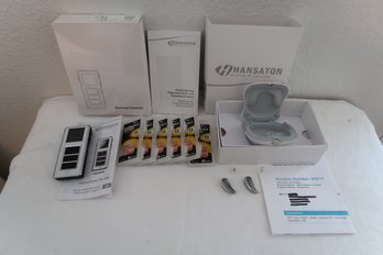 Hansaton E-control, V561 Pair, & New Duracell #13 Batteries