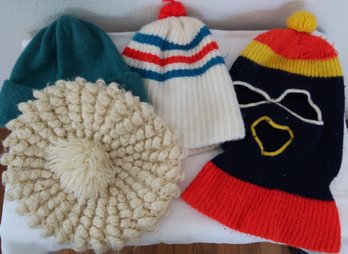 Mixed Lot Vintage Winter Knit Hats