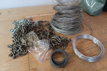 Assorted Wire & Chains