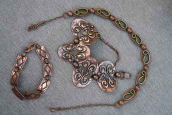 Mixed Lot Vintage Copper Jewelry