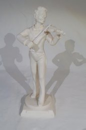 Statue Of Johannes Strauss Playing A Violin (resin)