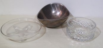 Collection Of Beautiful Bowls - Crystal, Nambe, & Star