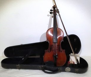 Antique Nicolaus Amatus Fecit In Cremona 1650  Violin With Bow And Case