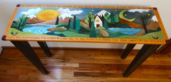 Sticks Carved & Painted Art Furniture Sofa Table
