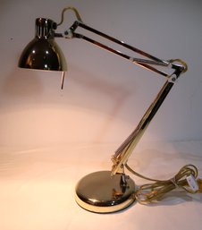 Brass Adjustable Arm Desk Lamp