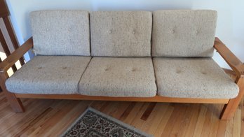 Solid Teak Wood Sofa / Couch Danish