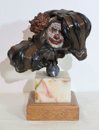 George W Lundeen 'Last Laugh.' 1980 Clown Bust Signed & Numbered 7/20
