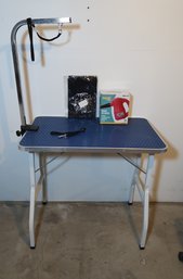 Grooming Table And Hair Dryer