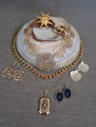 Mixed Lot Gold-Tone Costume Jewelry #2