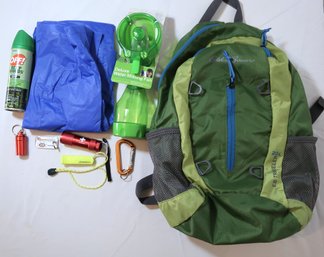 Eddie Bauer Traveler 20L Daypack W/ Many Camping Extras