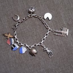 Vintage Charm Bracelet With Swiss Charms
