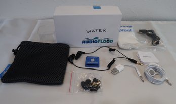 AudioFlood Blue Waterproof IPod Bundle