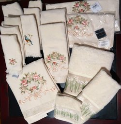 Embroidered And Embellished Towels