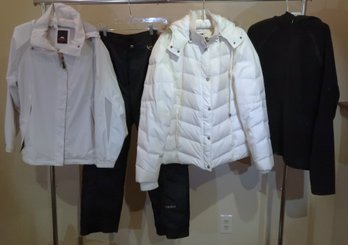 Parka, Snow Pants, Shell & Fleece Jacket, Women's Sz Large