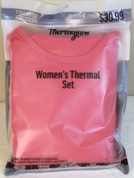Thermajane 2 Pc Thermal Underwear New In Original Package Pink Size Large