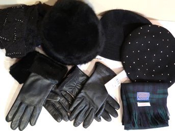 Lot Of Quality Black Winter Accessories