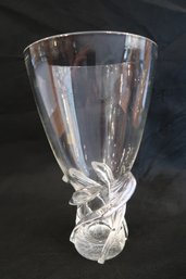 11' STEUBEN Handmade Crystal Whirlpool Vase Donald Powers 1958