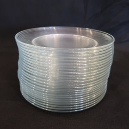 Arcoroc France Clear Glass Plates Set Of  24