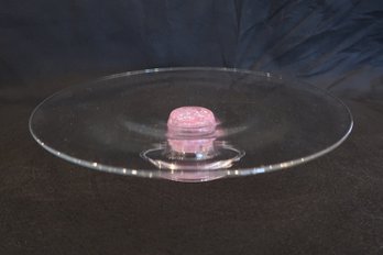 Art Glass Cake Plate