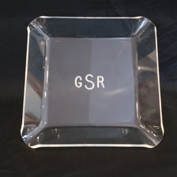 Lucite Monogram Tray 'GSR'
