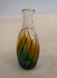 Art Glass Vase Signed Talitha Horn '81