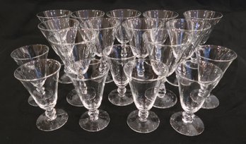 Glastonbury-Lotus Princess Water Goblets & Juice Glasses