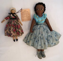 Fabric & Wood Americana Dolls