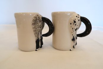 Set Of 2 Horse Tail Coffee Mugs