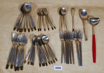 MCM Stainless Steel And Wood Flatware
