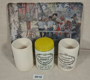 Dundee Orange Marmalade Jars And Serving Tray