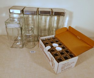 Glass Storage Jars And Spice Jars