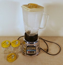 Vintage Osterizer Blender With Containers