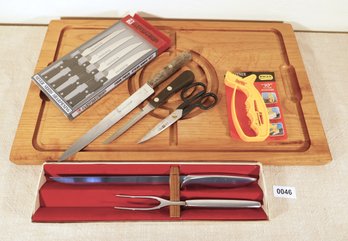 J.A. Henckels Knives, Gerber Carving Set With Carving Board