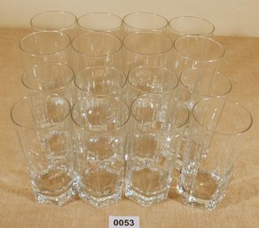 Set Of 16 Drinking Glasses - 2 Sizes