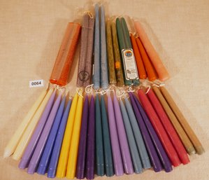 Mixed Lot Dipped Taper Candles & More