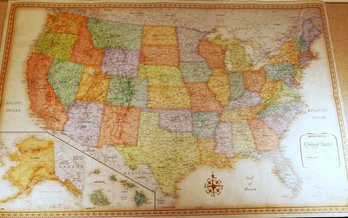 Laminated Map Of The United States