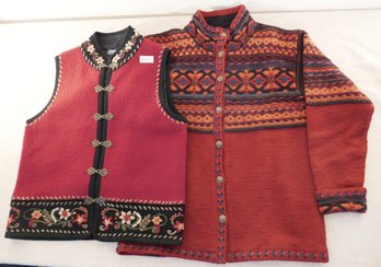 Icelandic Design Lined Sweater And Vest