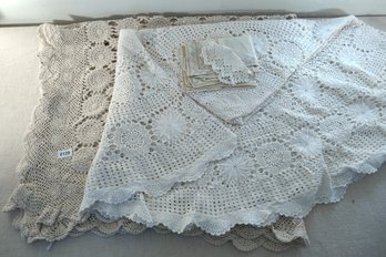Two Crochet Table Cloths And More