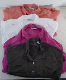 Lot Of 4 Chicos Linen Blouses