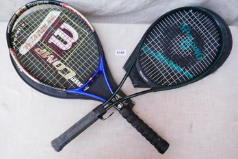 Modern Tennis Rackets With Covers