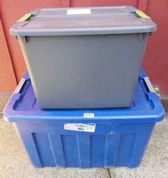 Set Of 2 Totes With Locking Lids